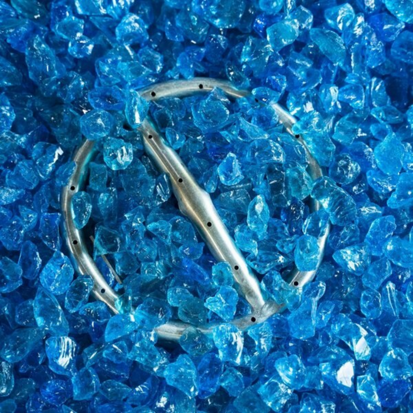 Fire Glass The Outdoor Plus, 25lb bag - Turquoise Glass - 1/2"-3/4" | OPT-706