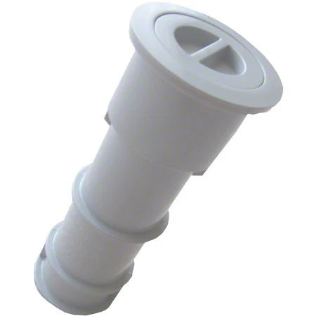 AquaStar 7-1/2" Umbrella Anchor in white with sleeve and center cap, providing stable and secure umbrella support for outdoor patios and poolside