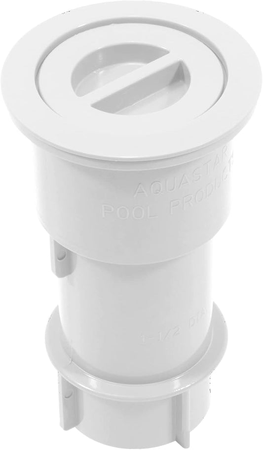 AquaStar 5" Umbrella Stand with white sleeve and center cap, providing secure umbrella support for patios and pools