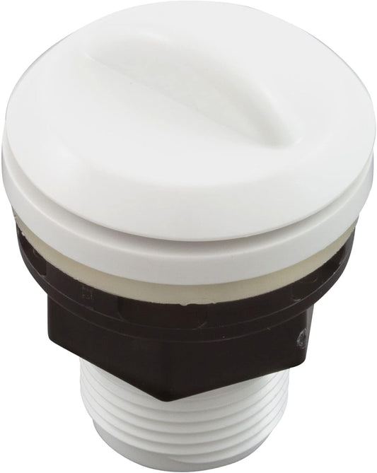 HydroAir Balboa Water Group 1/2in. Air Control Assembly White - 10-2200WHT for spa jet airflow adjustment.