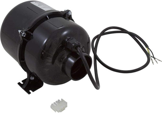 Air Supply Comet 2000 1.5hp spa blower with durable 4ft AMP cable, energy-efficient design for outdoor pools and spas.