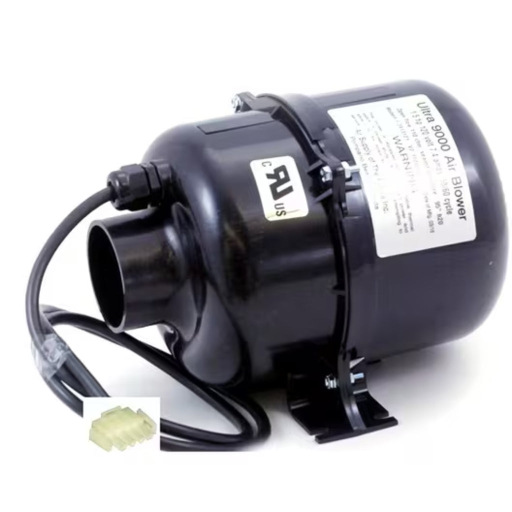 Air Supply Ultra 9000 1HP 120V Air Blower – Durable and Quiet for Pools and Spas