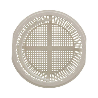 Astral Products Skimmer Basket with handle, designed for efficient debris collection in ground pools