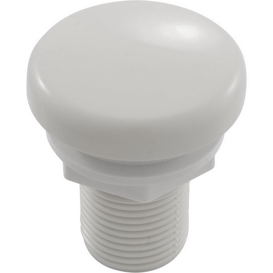 Balboa 1/2" Top Draw Snap Cap Air Control with smooth white finish, perfect for spas and whirlpool baths.