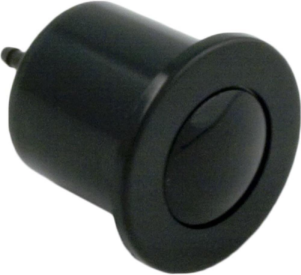 Black Herga Air Button Microbore 6434-0004 for spa and pool systems, durable and easy to install.