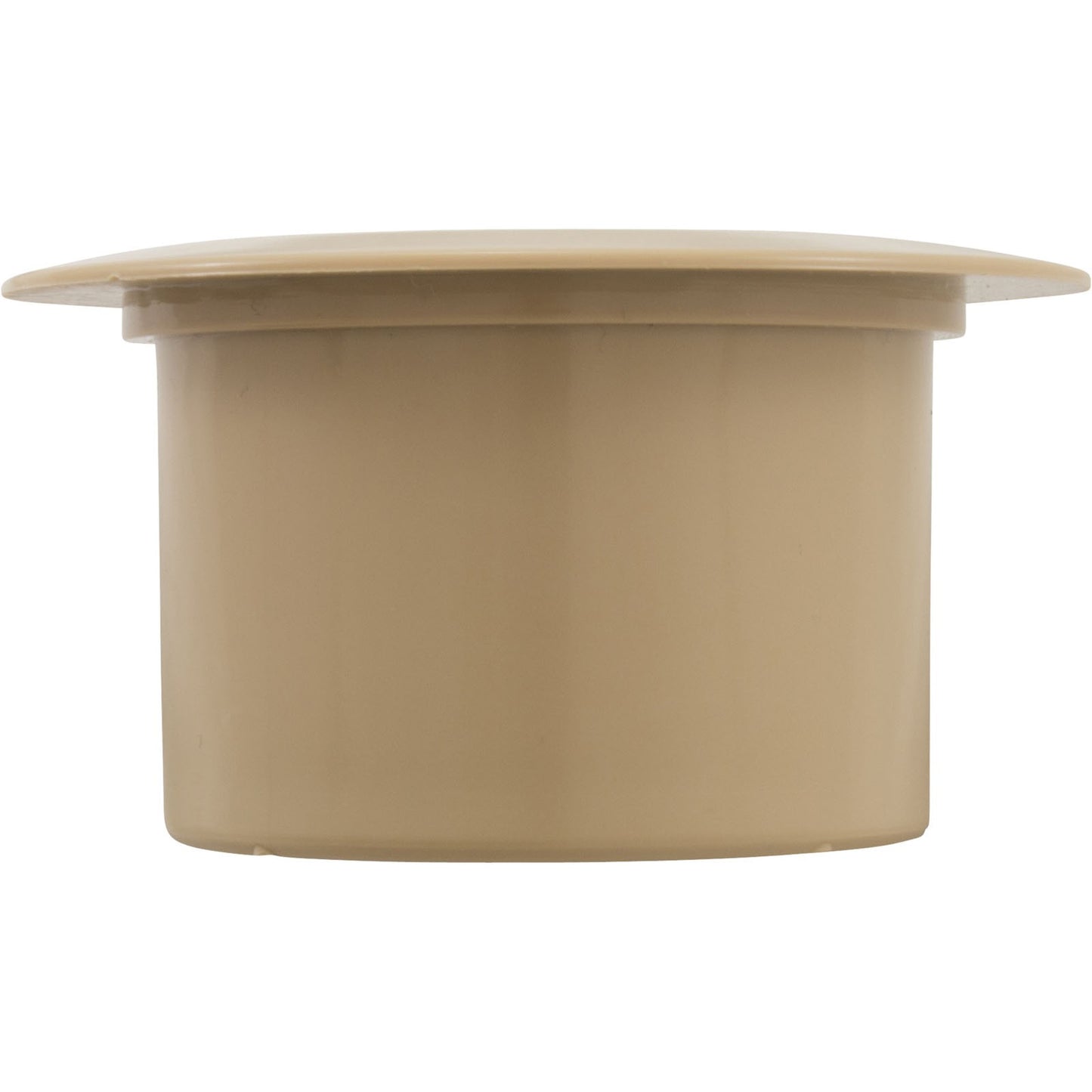 CMP Custom Molded Volleyball Flange & Flush Cap, Durable Tan for Clean Finish and Easy Installation on Courts