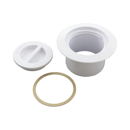 CMP Custom Molded Volleyball Flange & Flush Cap, Durable Tan for Professional Finish and Easy Court Installation