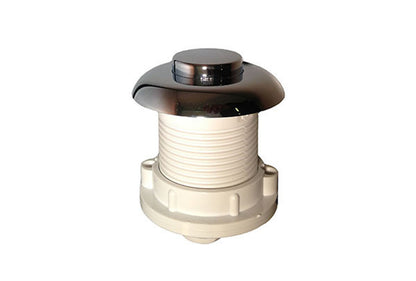 Chrome Hydrabaths Air Button HSA-217 with a raised button and secure nut.