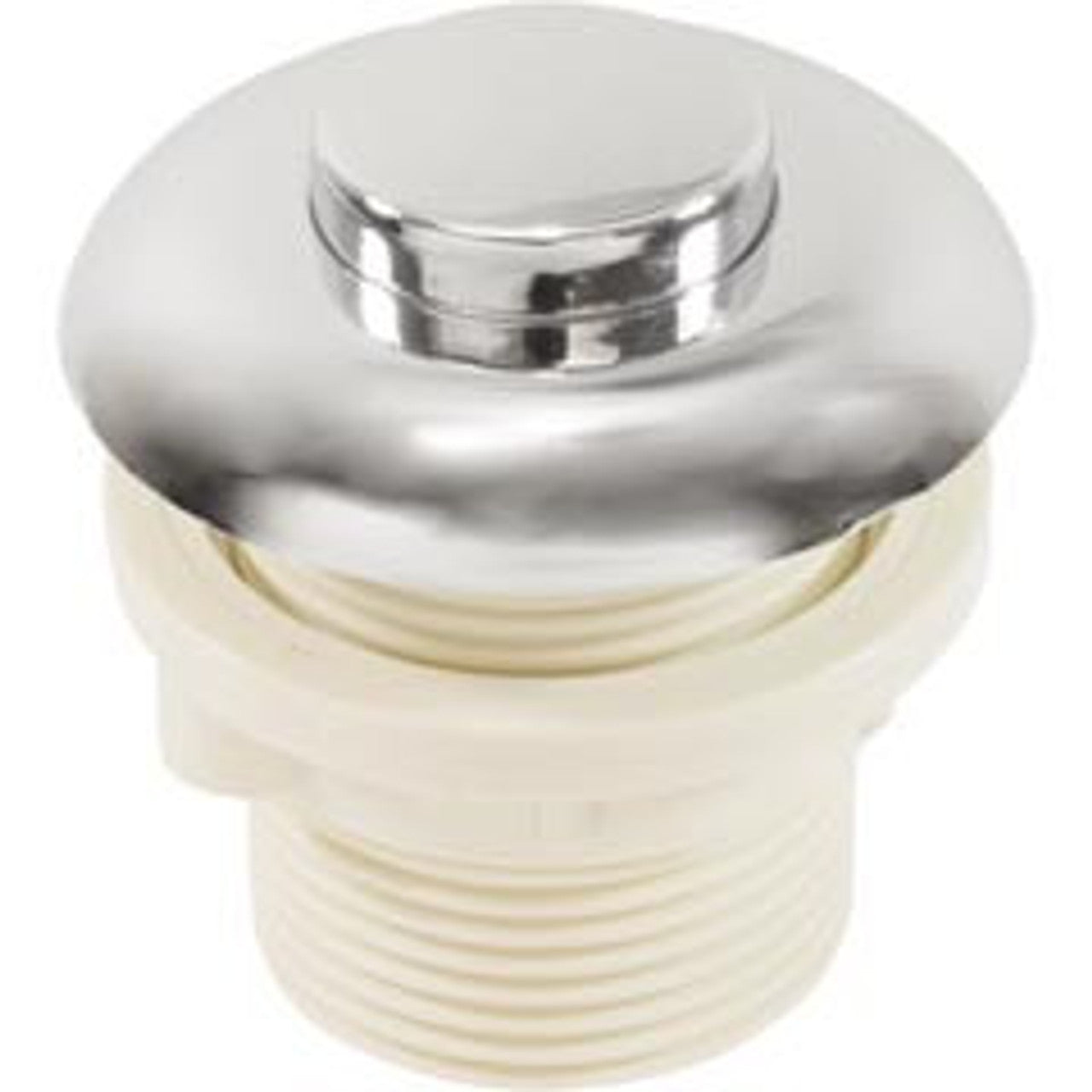 Chrome Hydrabaths Air Button HSA-217 with a raised button and secure nut.