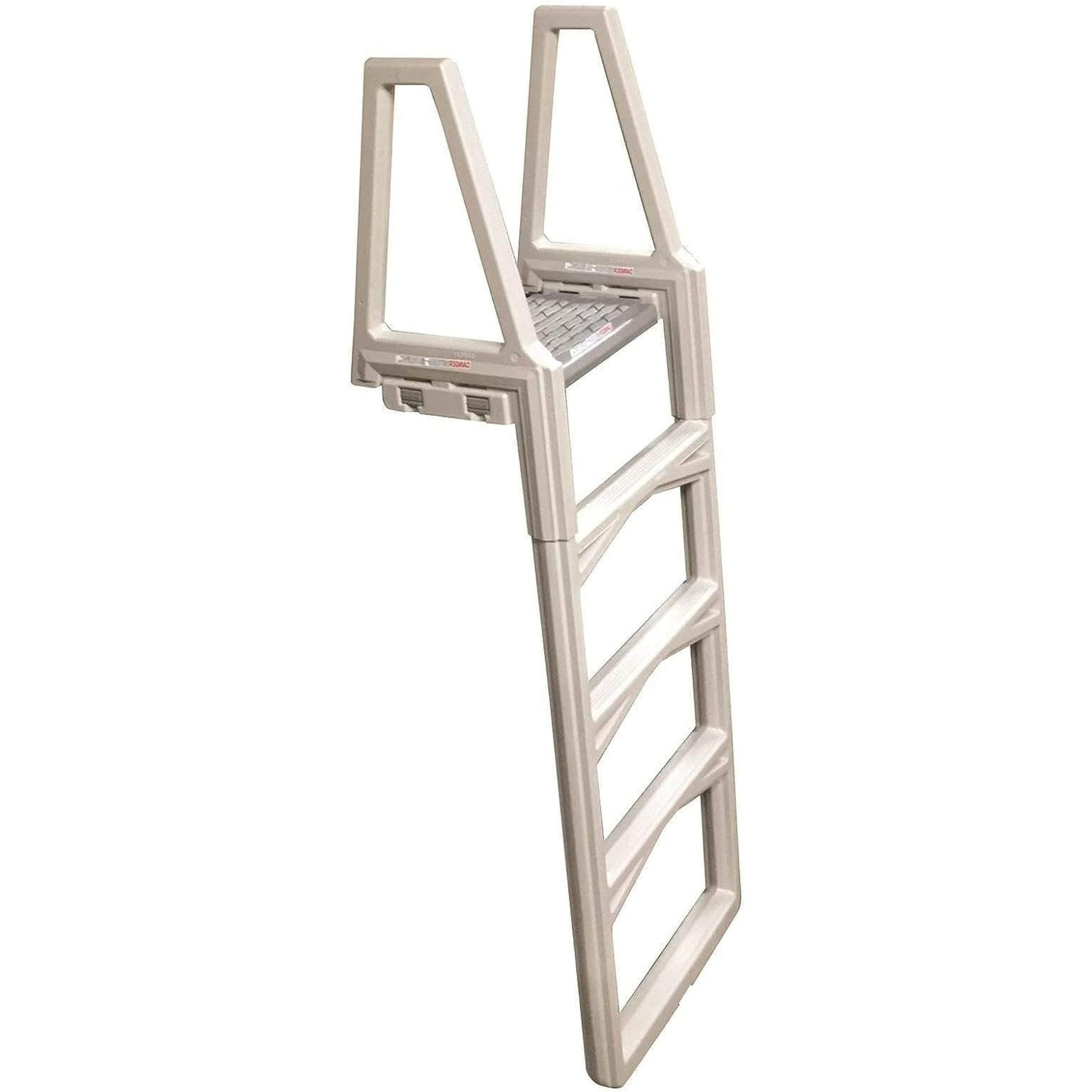 Confer Plastics Sturdy 46 to 56 Inch Adjustable Above Ground Swimming Swimming Pool Ladder