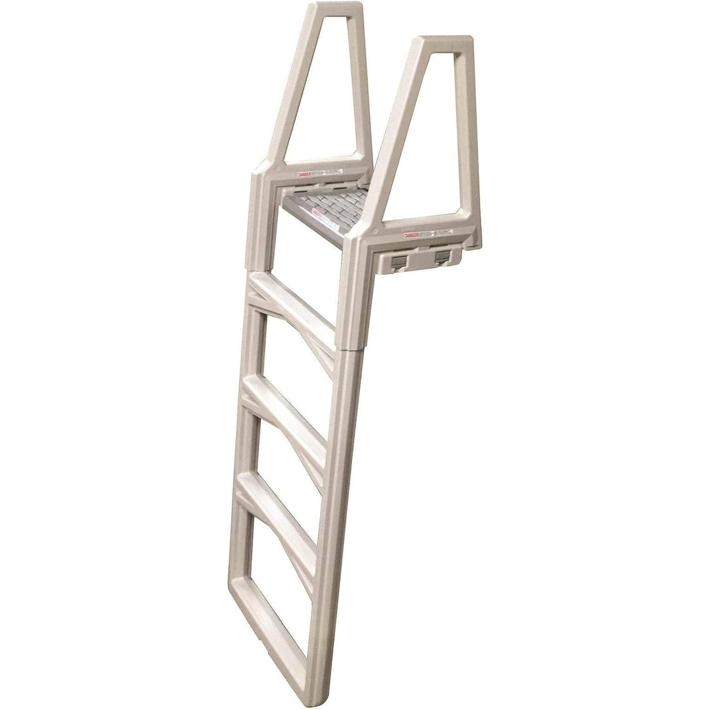 Confer Plastics Sturdy 46 to 56 Inch Adjustable Above Ground Swimming Swimming Pool Ladder