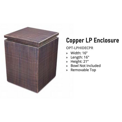 The Outdoor Plus, Propane Tank Enclosure with Removeable Top - Copper | OPT-LPHIDECPR