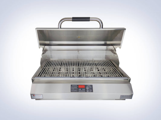 Electri-Chef Ruby 32-Inch Electric Grill with digital control and sleek design for patios