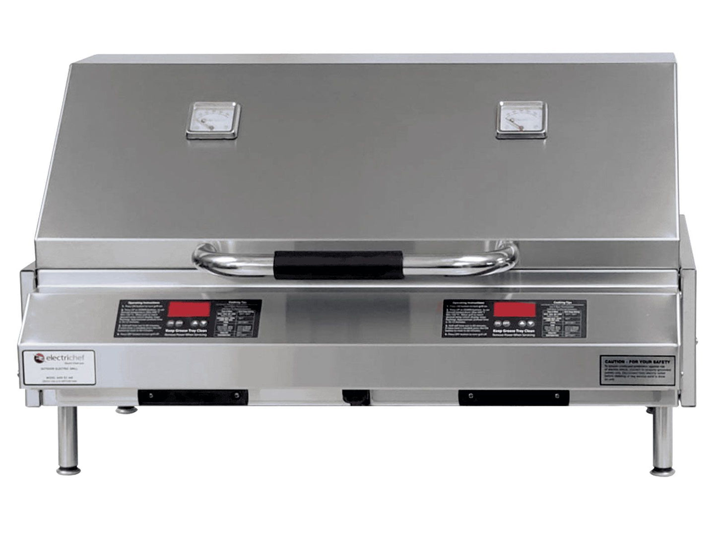 Electri-Chef Ruby 32" Tabletop Electric Grill with Dual Temperature Control & Stainless Steel Build