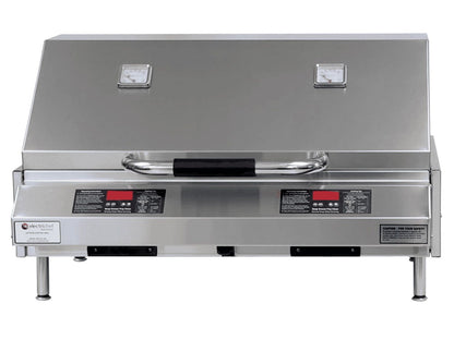 Electri-Chef Ruby 32" Tabletop Electric Grill with Dual Temperature Control & Stainless Steel Build