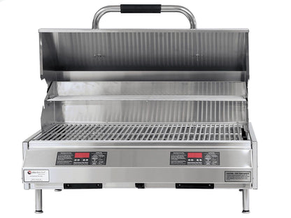 Electri-Chef Ruby 32" Tabletop Electric Grill with Dual Temperature Control & Stainless Steel Build