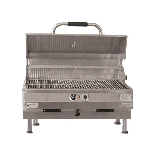 Electri-Chef Ruby 32" Tabletop Electric Grill with Stainless Steel Cooking Grids