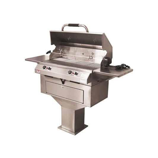 Electri-Chef Ruby 32 in Pedestal-Base Electric Grill with Dual Temperature Control