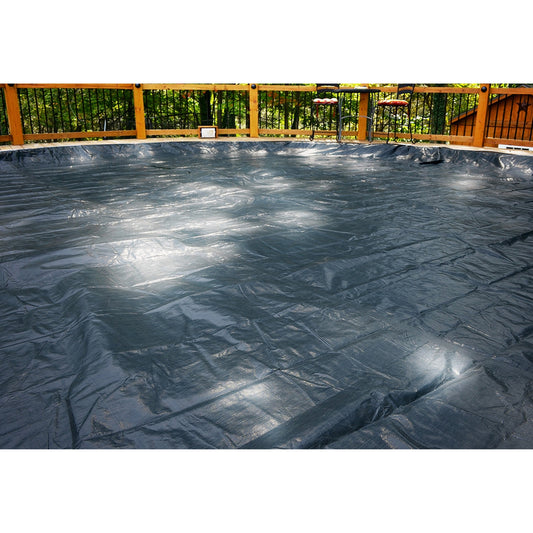 GLI 15-Foot Round Above Ground Estate Swimming Pool Cover with 4-Foot Overlap | 45-0015RD-EST-4-BX