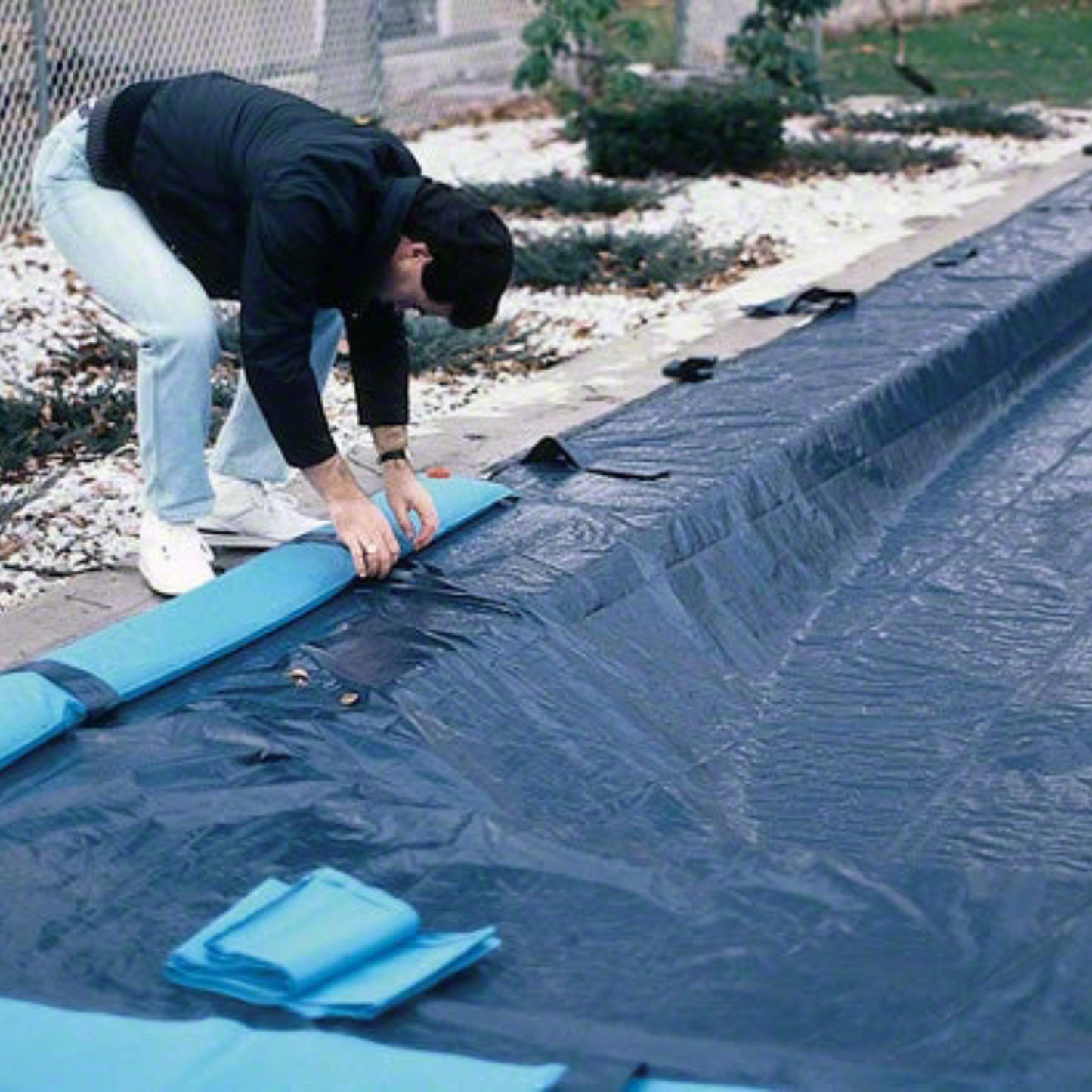 GLI 16 x 32-Feet Rectangle Estate Solid Winter Above Ground Swimming Pool Cover |