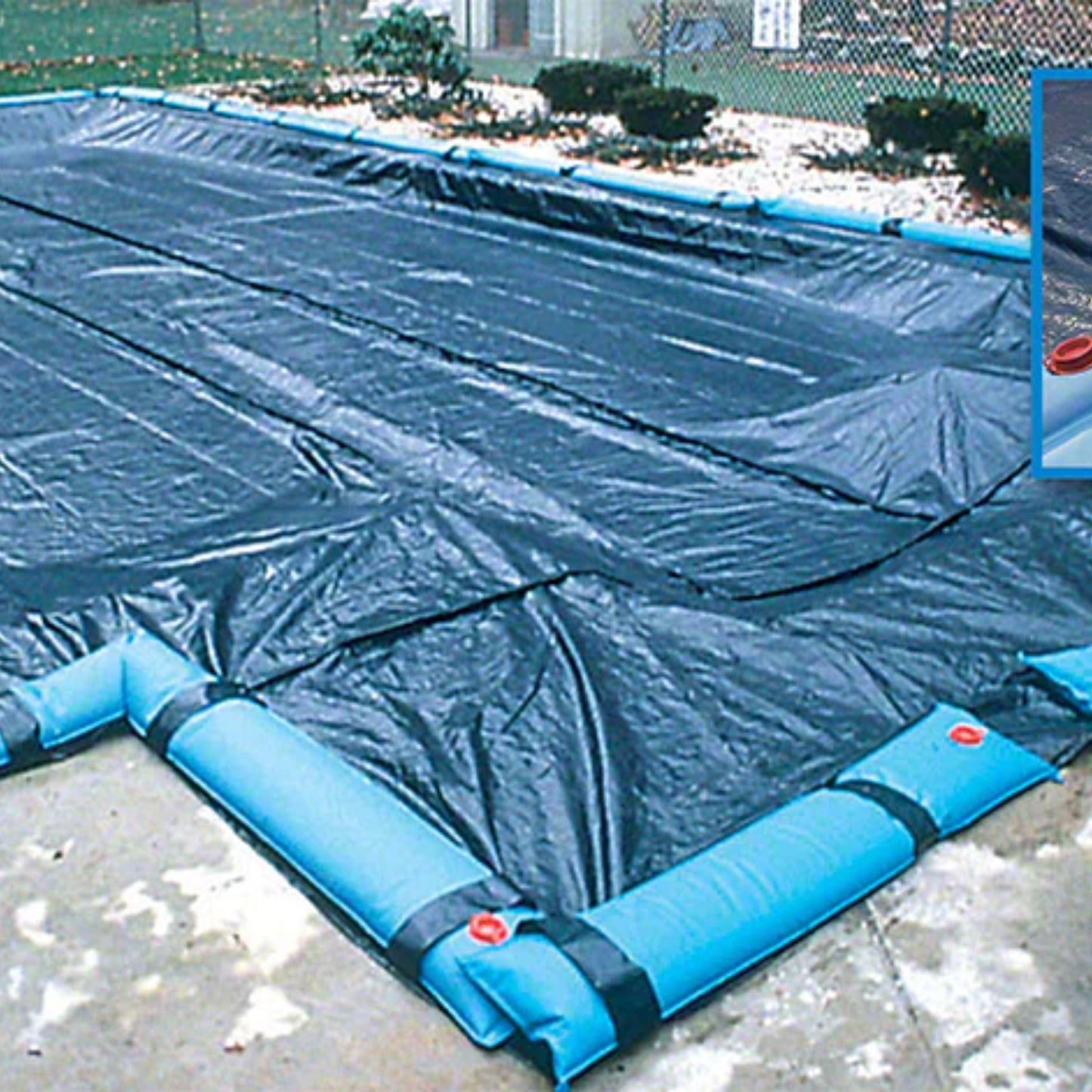 GLI 16 x 32-Feet Rectangle Estate Solid Winter Above Ground Swimming Pool Cover |