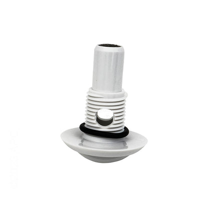 White HydroAir/Balboa 1" Air Control Stem Assembly for spa airflow optimization.