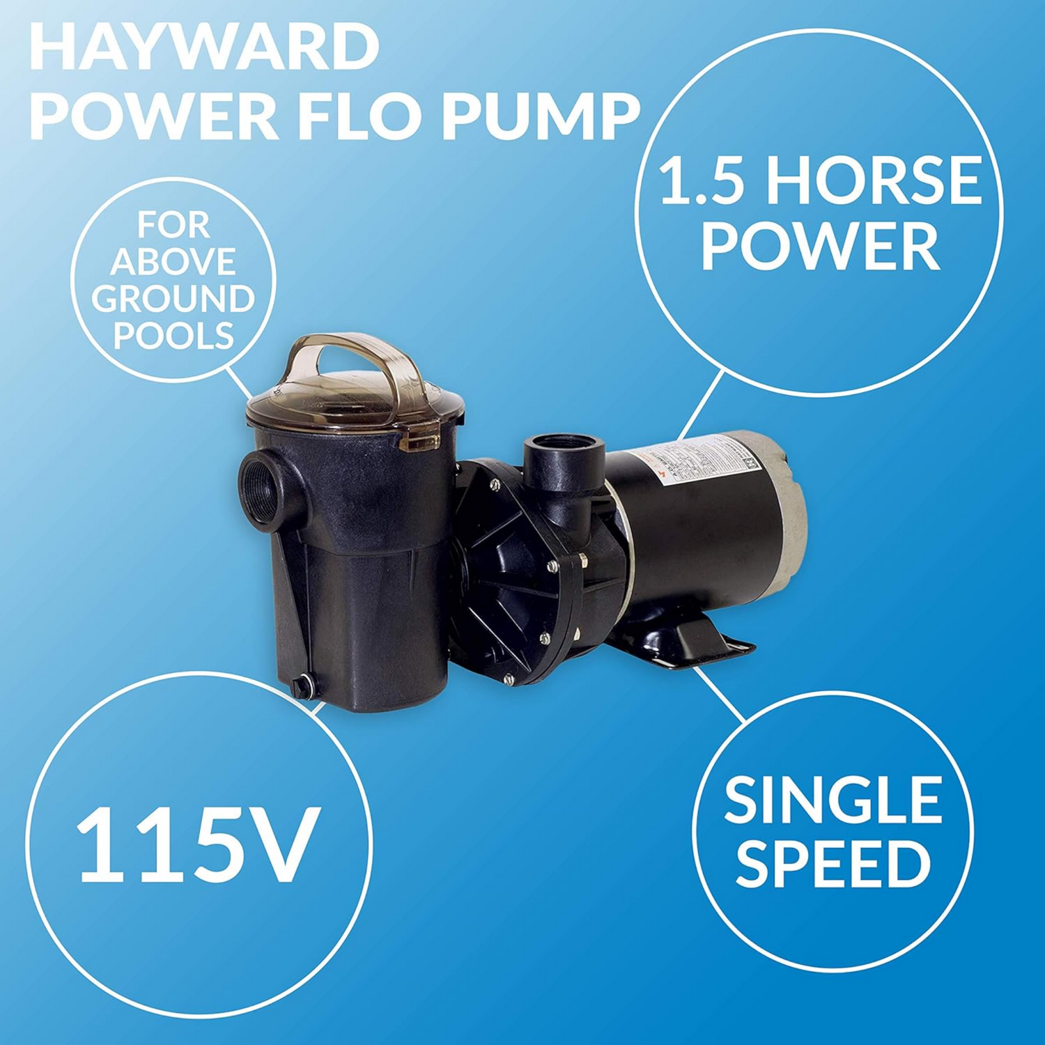 Hayward 1.5 HP PowerFlo LX Pool Pump | W3SP1580X15