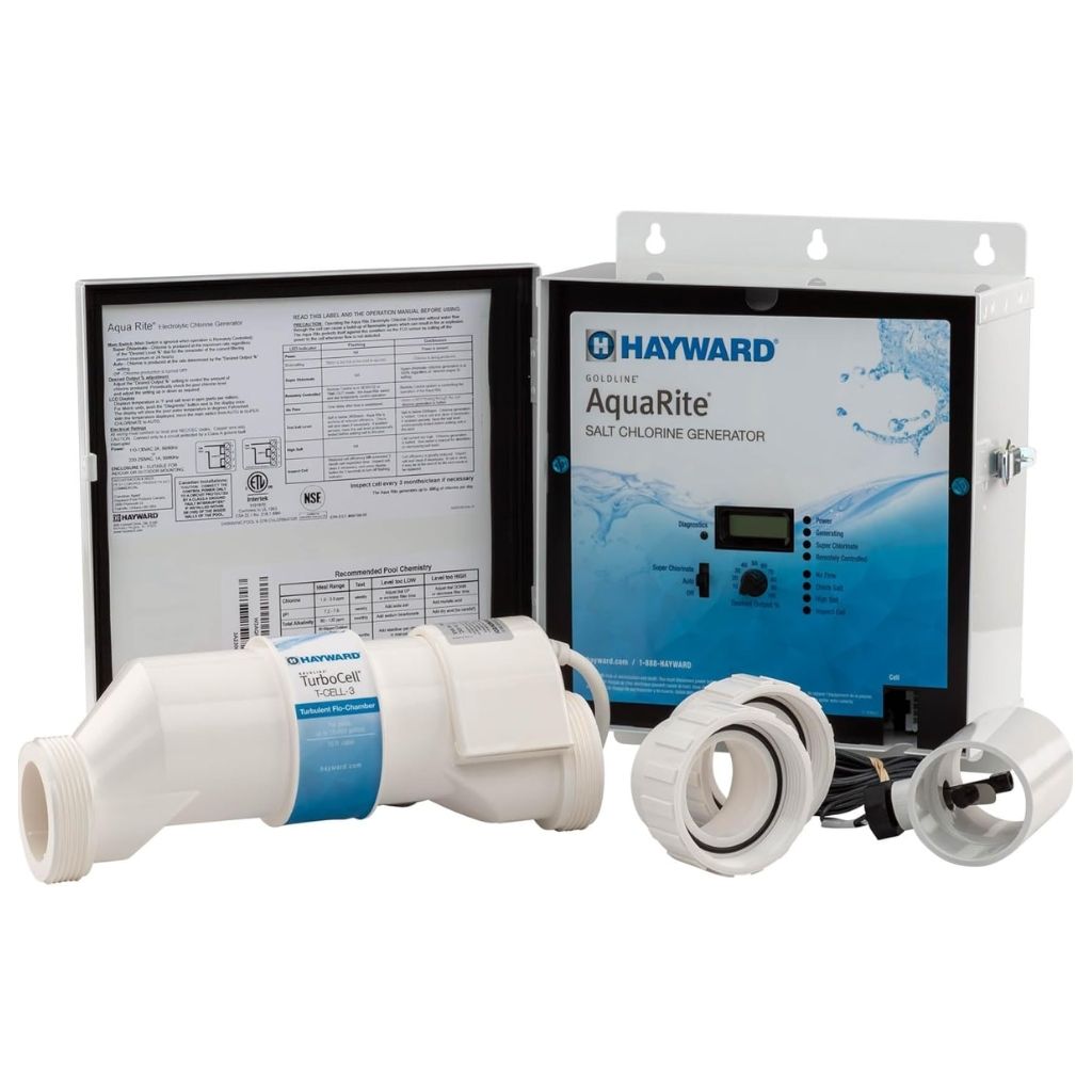 Hayward AquaRite Salt Chlorination System for In-Ground Pools – W3AQR3 with TurboCell.