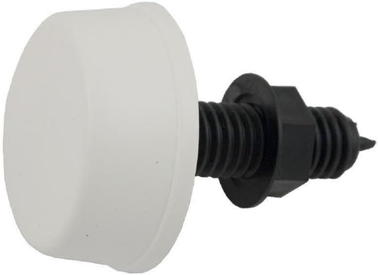 Herga Electric 6433-CZZZ White Mushroom Button – Durable push-button switch for pool and spa systems.