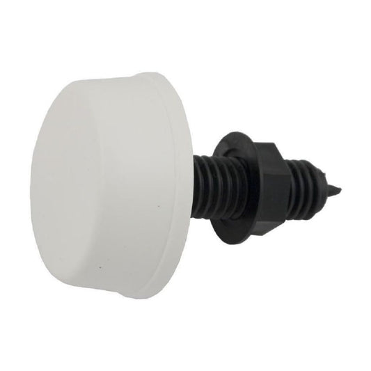 Herga Electric 6433-CZZZ White Mushroom Button – Durable push-button switch for pool and spa systems.