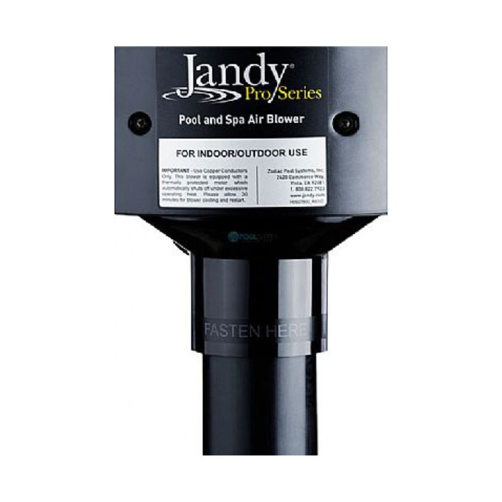 Jandy Pro Series Blower, 1 Hp, 120V with durable weatherproof housing for spa use.