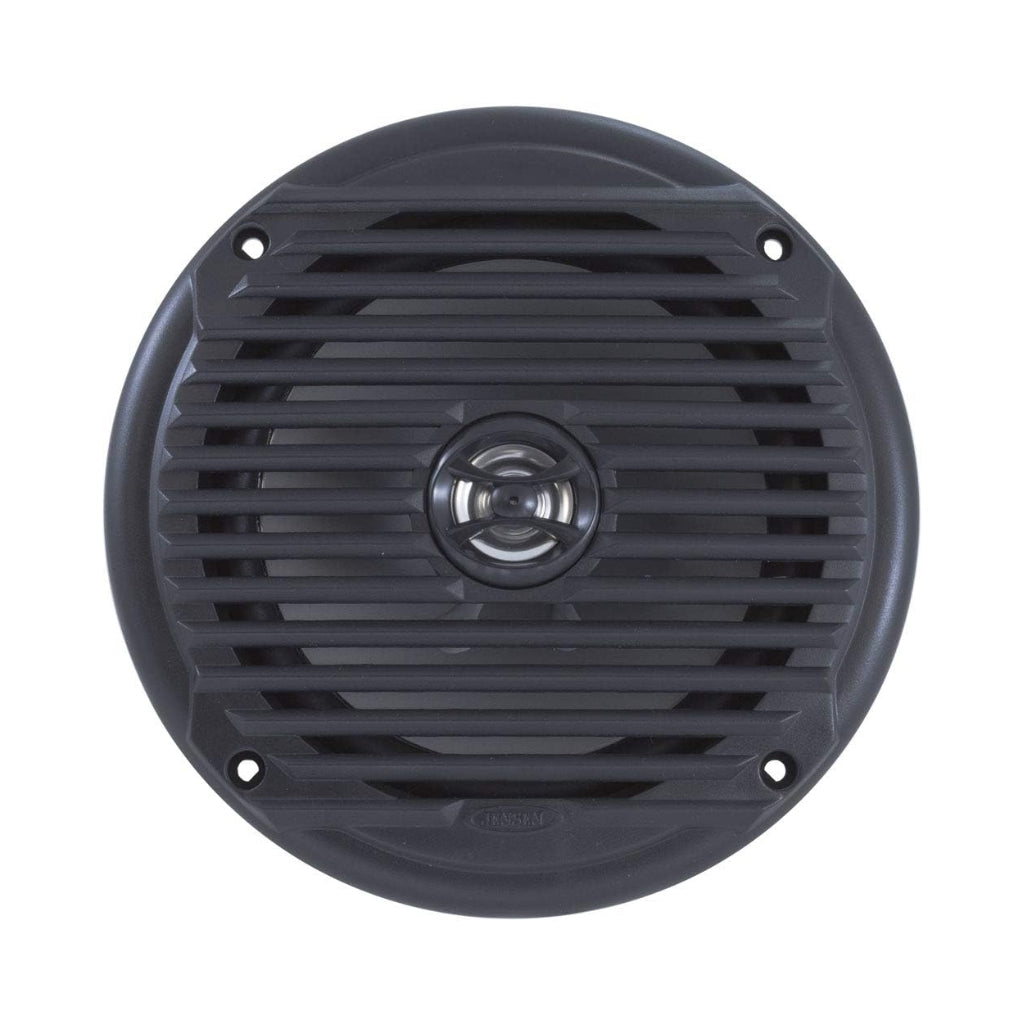 Jensen MS6007B 6-1/2" Marine Speaker – 60W, black, weather-resistant audio solution for boats and outdoor spaces.