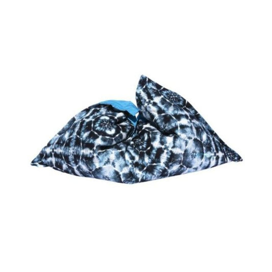 Ledge Lounger Laze Pillow Cover Shibori Blue - Outdoor Weatherproof Fabric