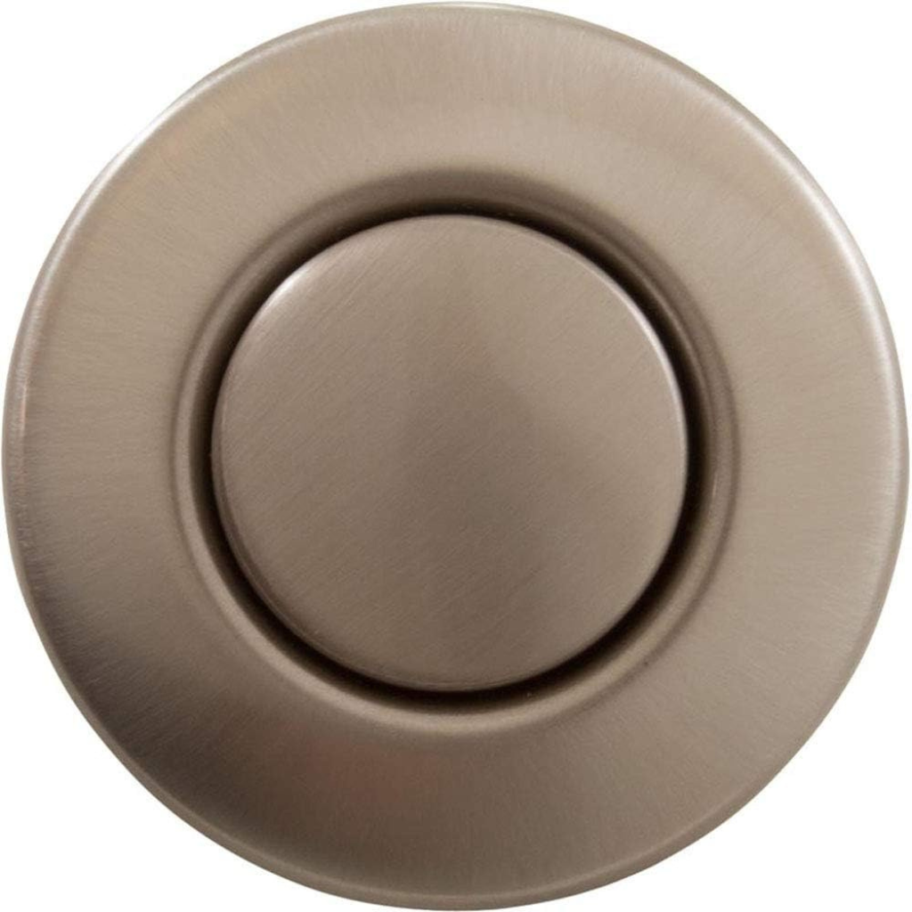 Len Gordon Air Button Trim Kit Satin Nickel with sleek modern design for pools and patios.