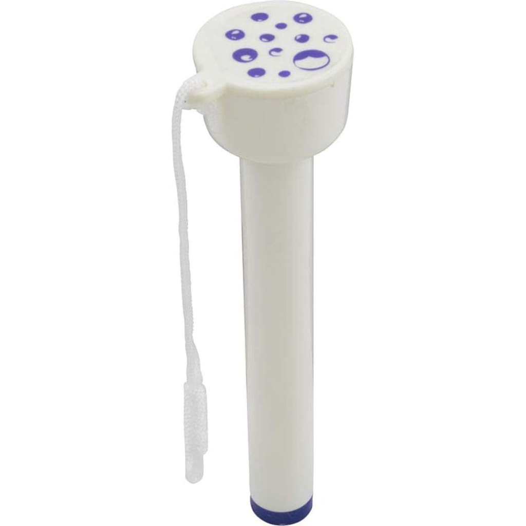 Floating spa thermometer with a large, easy-to-read display for pools and hot tubs.