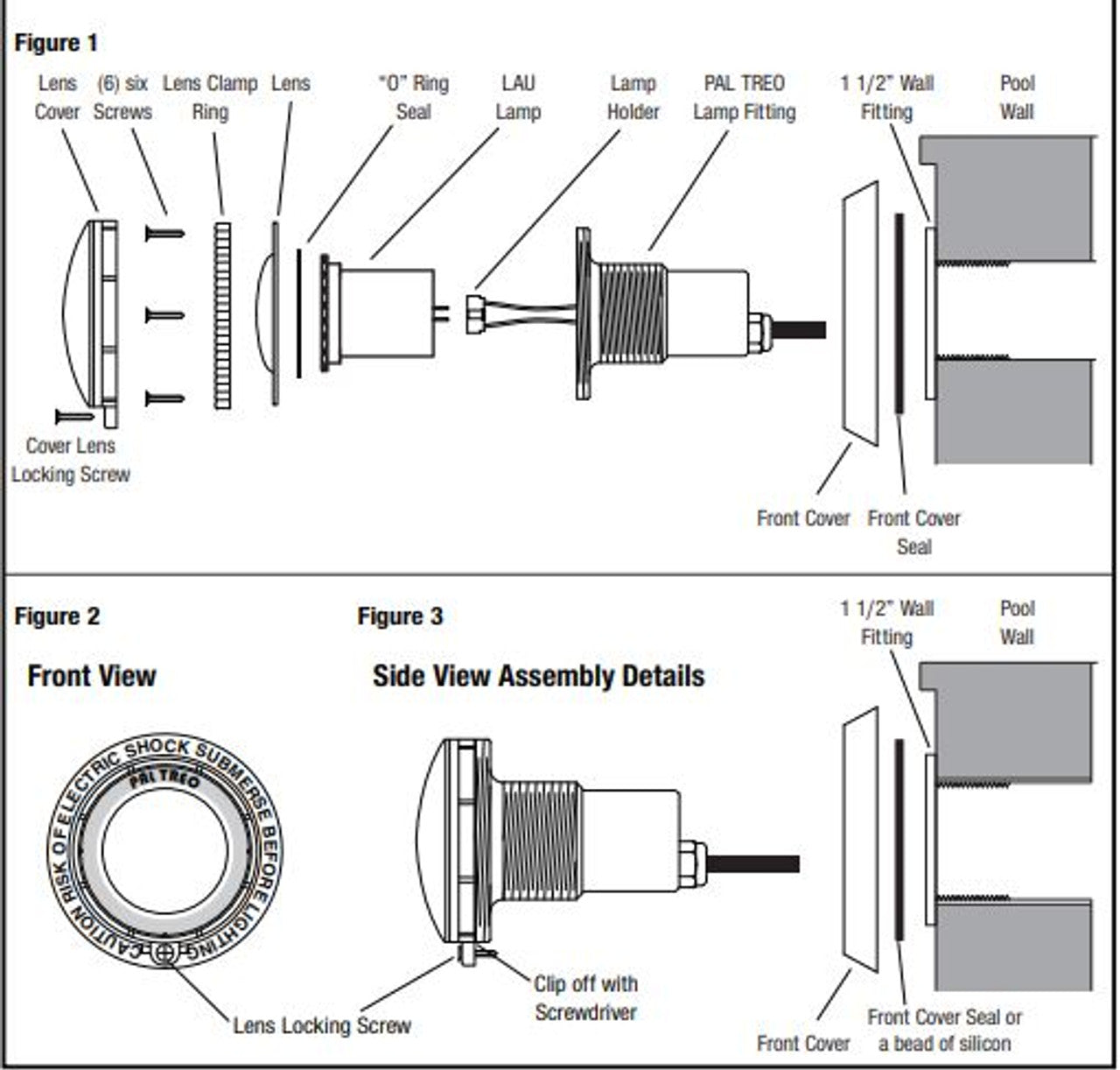 PAL Lighting 39-TWF 1.5" Slip Gunite Wall Fitting - Durable and secure fitting for PAL LED lighting in gunite pools.