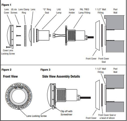 PAL Lighting 39-TWF 1.5" Slip Gunite Wall Fitting - Durable and secure fitting for PAL LED lighting in gunite pools.