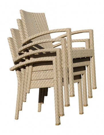 Panama Jack Austin Collection Stackable Armchair PJO-3801-NAT-AC