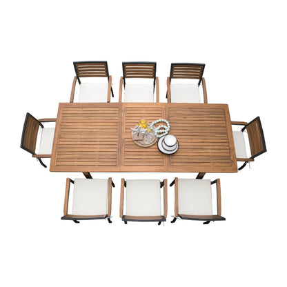 Panama Jack Boca Grande Collection 7 Piece Rectangular Dining Set | PJO-3201-GRY-7DA