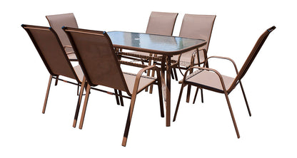 Panama Jack Café Collection 7 Piece Dining Set | PJO-9001-ESP-7DH