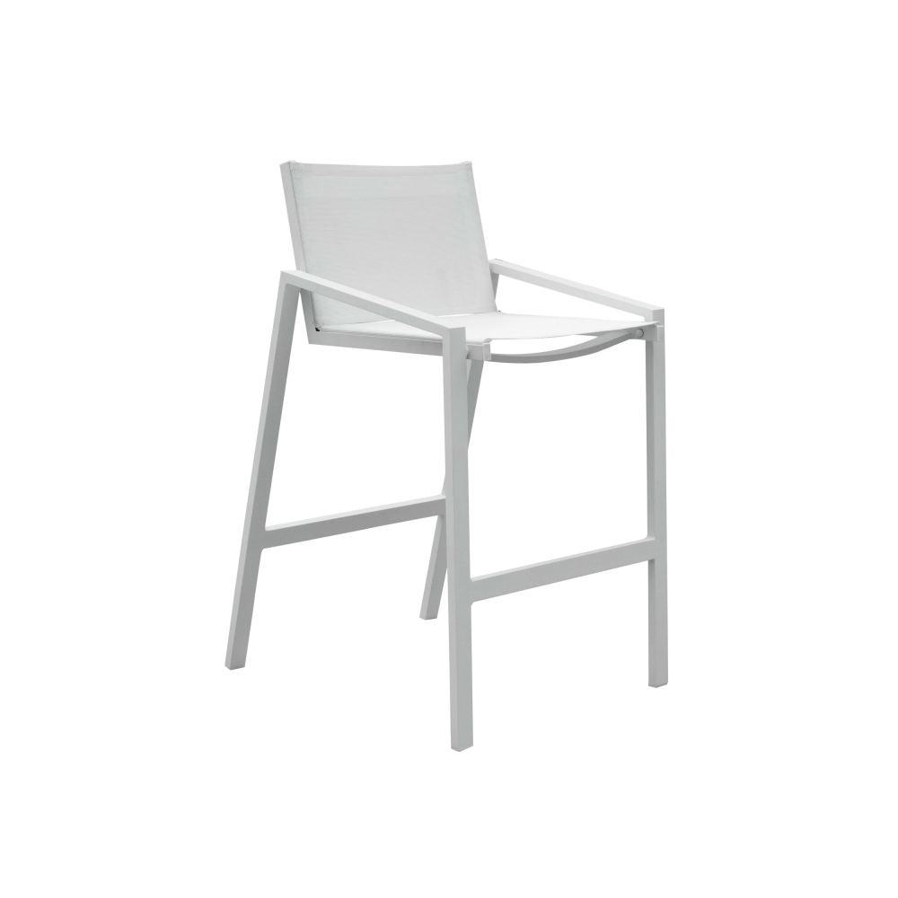 Panama Jack Mykonos Collection Stackable Barstool | PJO-2401-WHT-BS