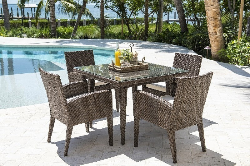 Backyard Furniture Patio Furniture Set Panama Jack Oasis Collection 5 Piece Side Chair Dining Set PJO-2201-JBP-5DA