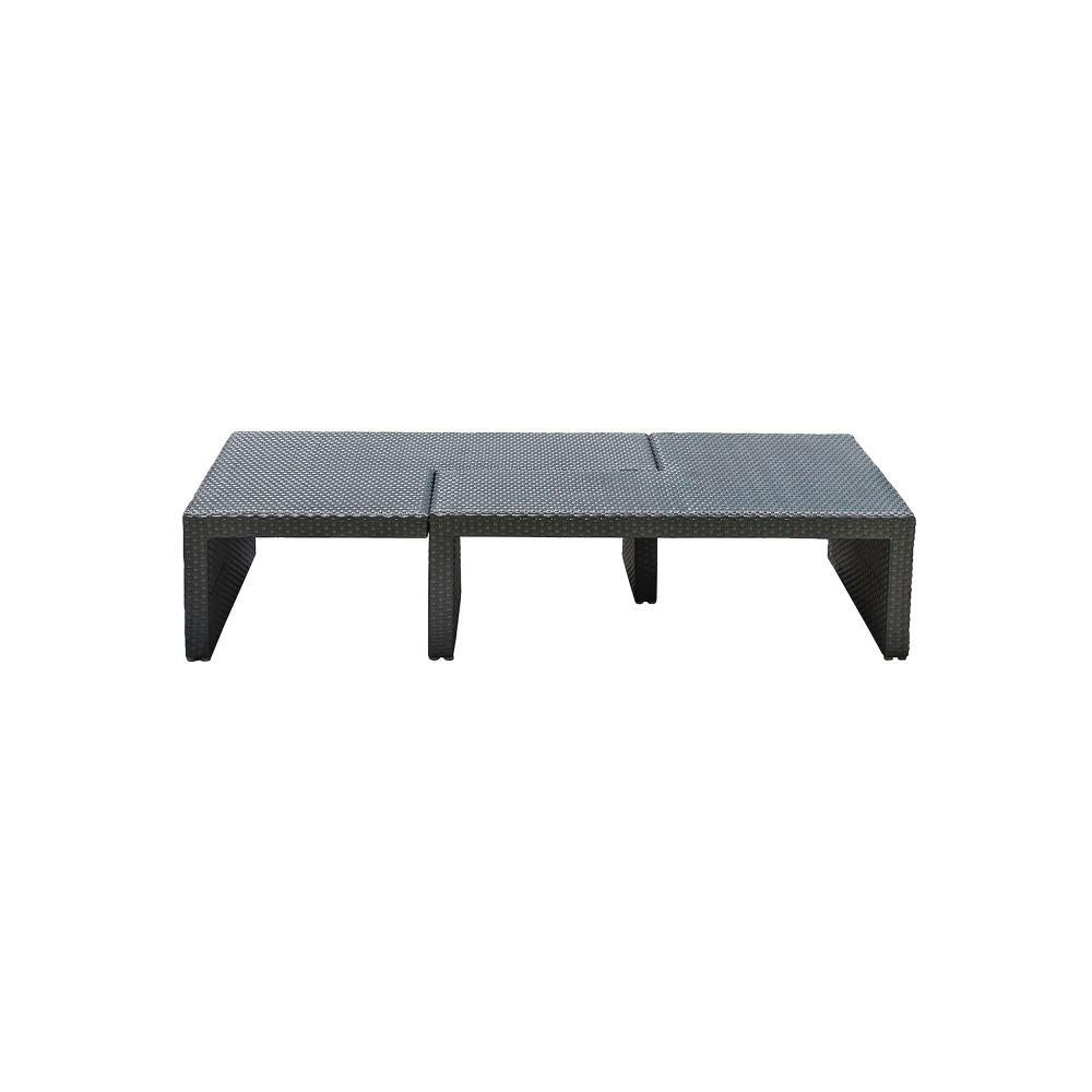 Panama Jack Onyx Collection Puzzled Coffee Table (1 Side) 42 x 29 x 14 | PJO-1901-BLK-CT