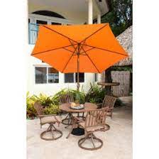 Outdoor Backyard Patio Panama Jack Orange Cover For 10ft Round Cantilever Umbrella PJO-2801-RD-ORNG