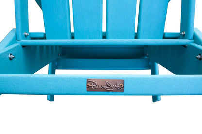 Panama Jack Polyresin Teal Folding Adirondack Chair PJO-4001-TEAL