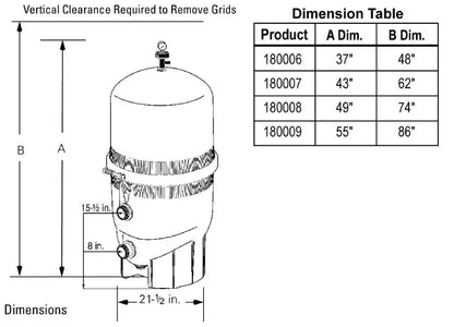 Pentair Filter Pentair Fiberglass D.E. Filter FNS Plus | 60 Square Feet | EC-180009