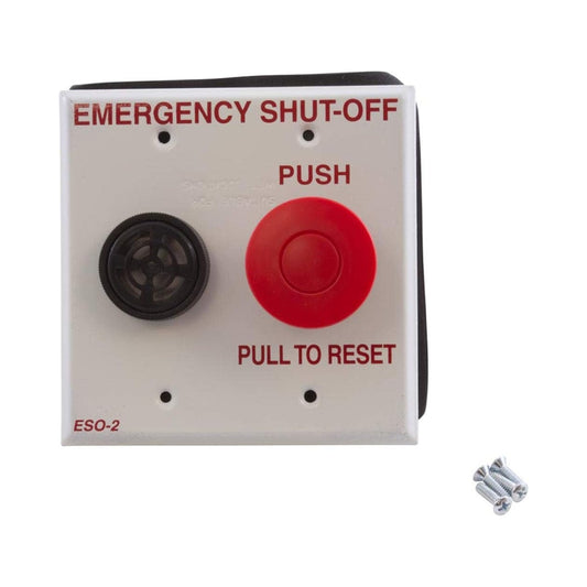 Pentair ESO2 Double Gang Plate Shut Off Switch with integrated alarm for pool and spa safety