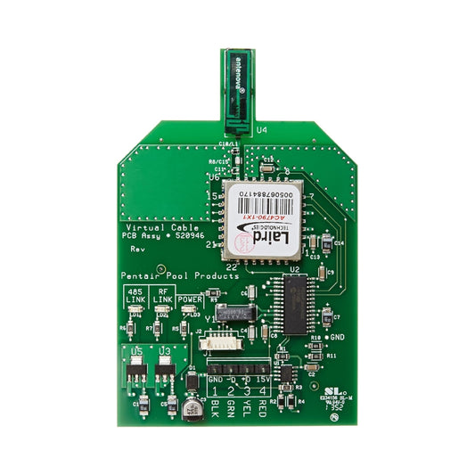 Pentair MobileTouch II Transceiver Circuit Board with Attached Antenna Model 520946Z