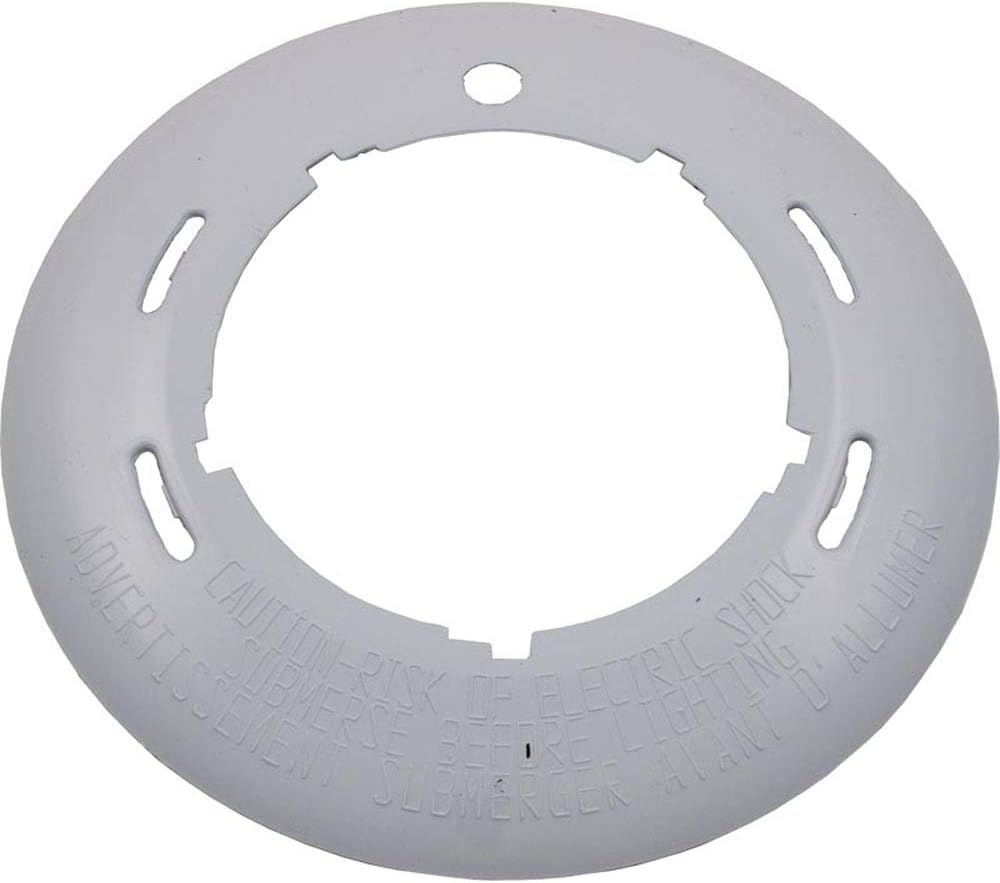 Pentair White Decorative Plastic Face Ring Replacement for HiLite pool and spa lights