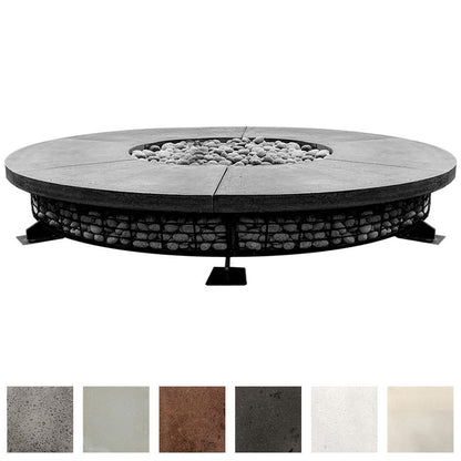 Patio Fire Pit Prism Hardscapes Fuego 89-Inch Concrete